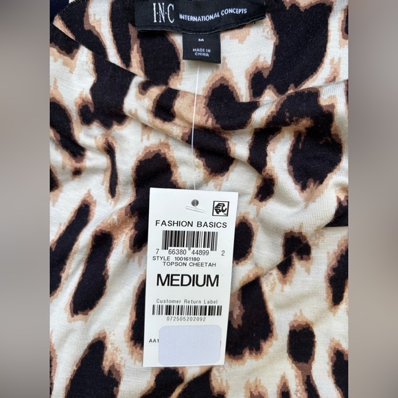 NWT INC Maxi Dress Animal Print; Spaghetti Strap Dress; NEW WITH TAGS; Medium - Picture 6 of 6